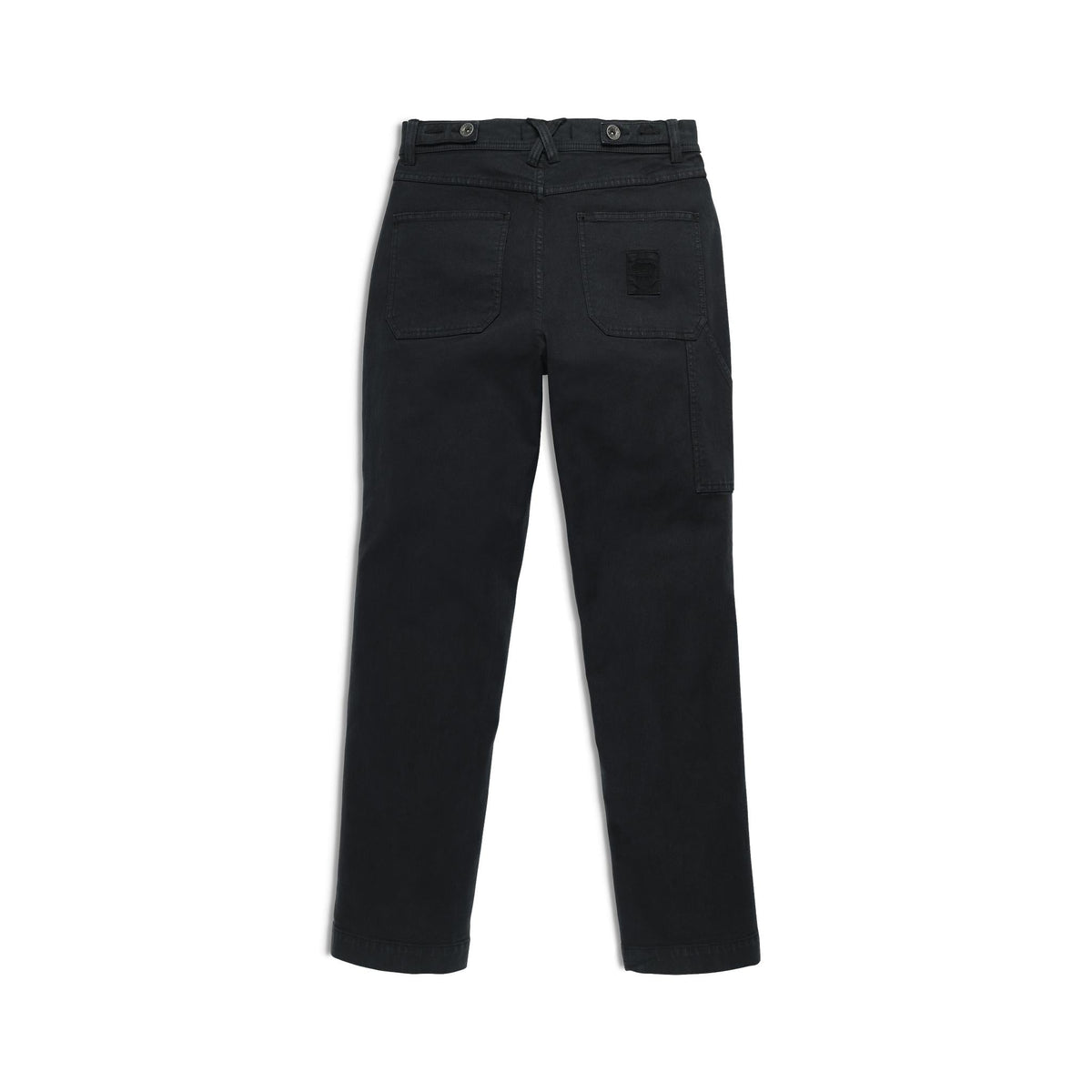 Back View of Topo Designs Dirt Utility Pants - Women's in "Black"