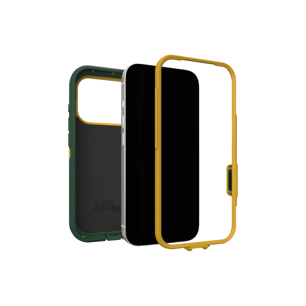 Assembly view of OtterBox x Topo Designs Defender Series Pro XT for MagSafe in "iPhone 17 Pro Case" size.