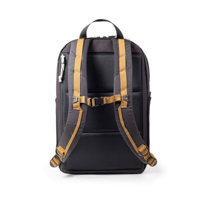 Back View of Topo Designs Commuter Backpack in "Black / Neutral"