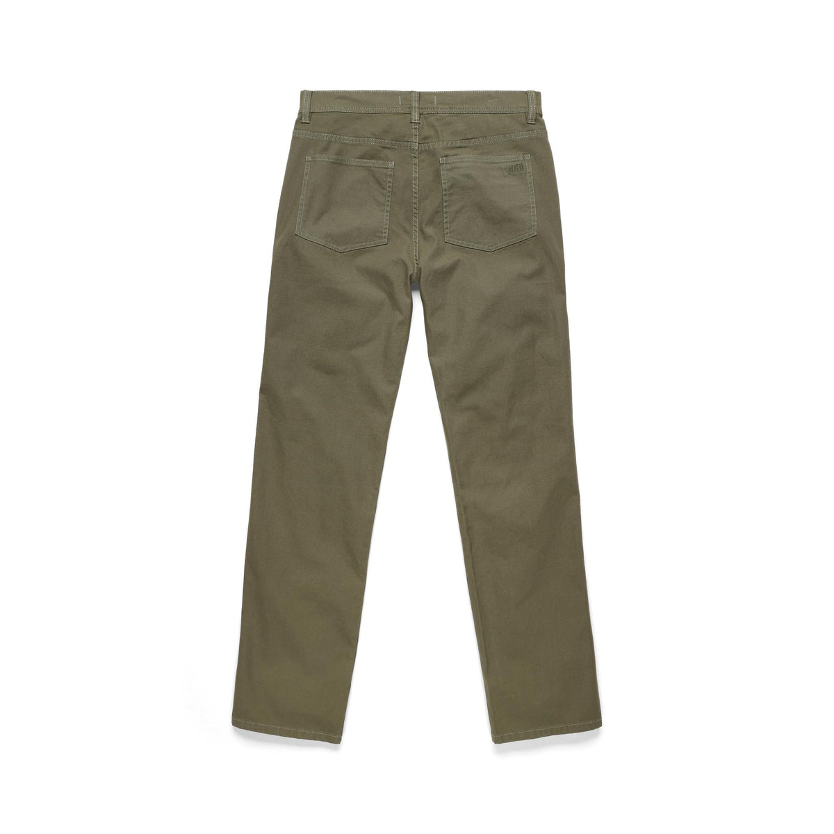 Back View of Topo Designs Dirt 5-Pocket Pants Classic - Men's in "Beetle"