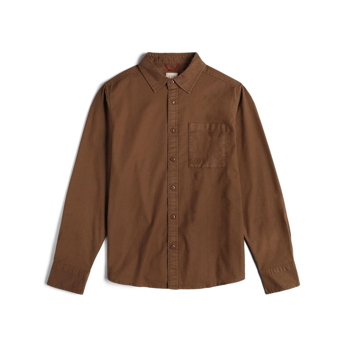 Front View of Topo Designs Desert Shirt M in "Desert Palm"