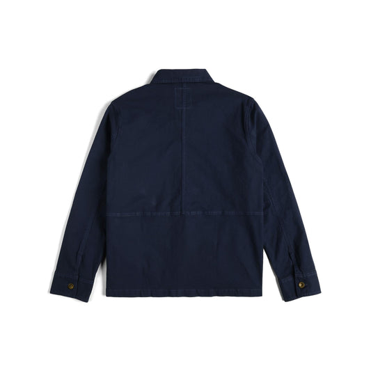 Back View of Topo Designs Utility Jacket - Men's in "Midnight"