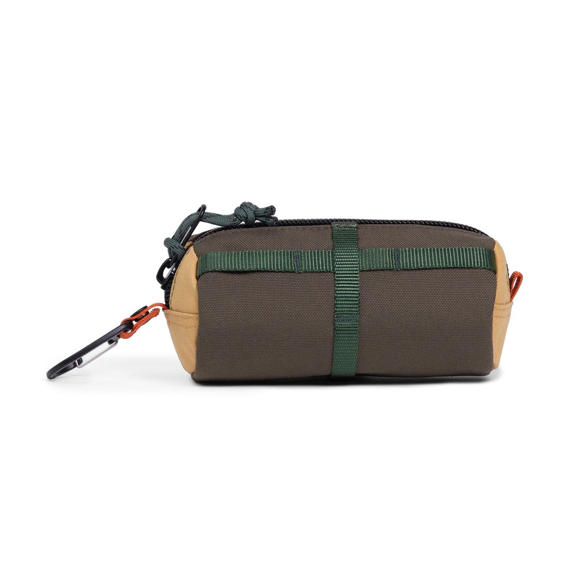 Back View of Topo Designs Burrito Bag in "Woodland / Goldenrod"