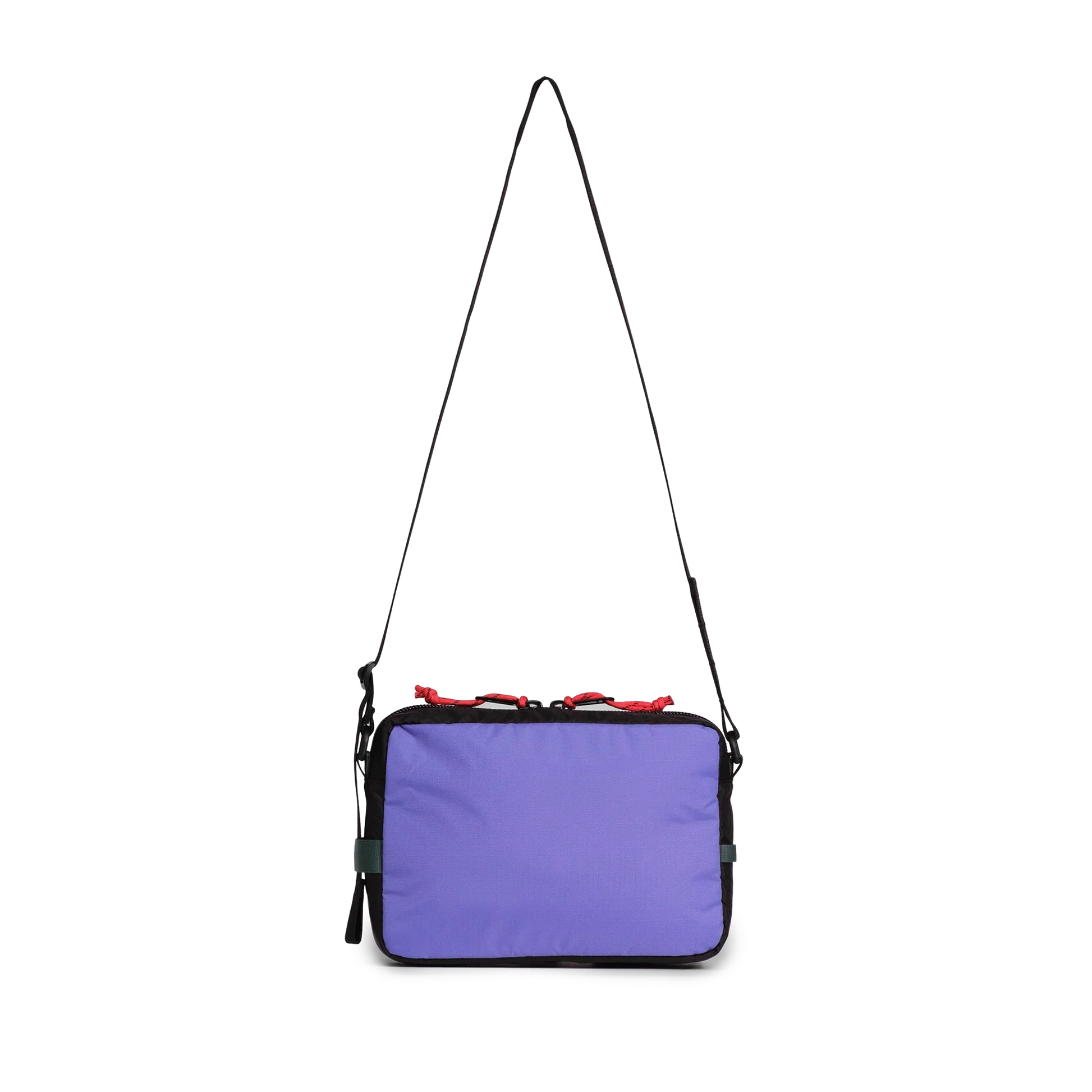 Back view of Topo Designs Block Bag in "Very Peri / Forest"