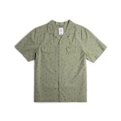 Tossed Motif Oil Green