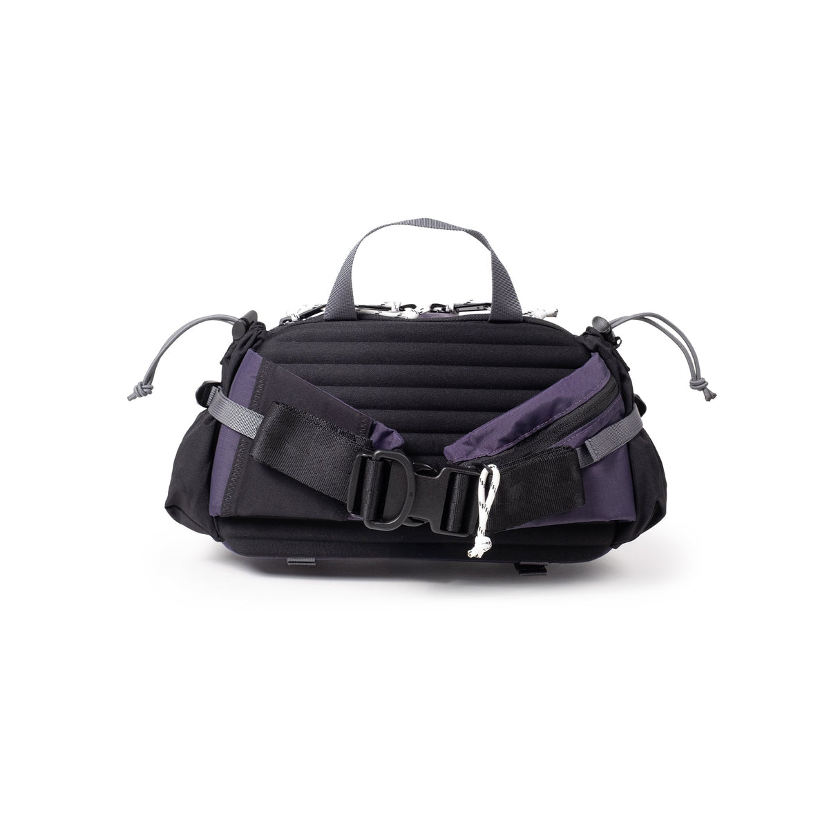 Back View of Topo Designs Mountain Hydro Hip Pack in "Nightshade / Slate"