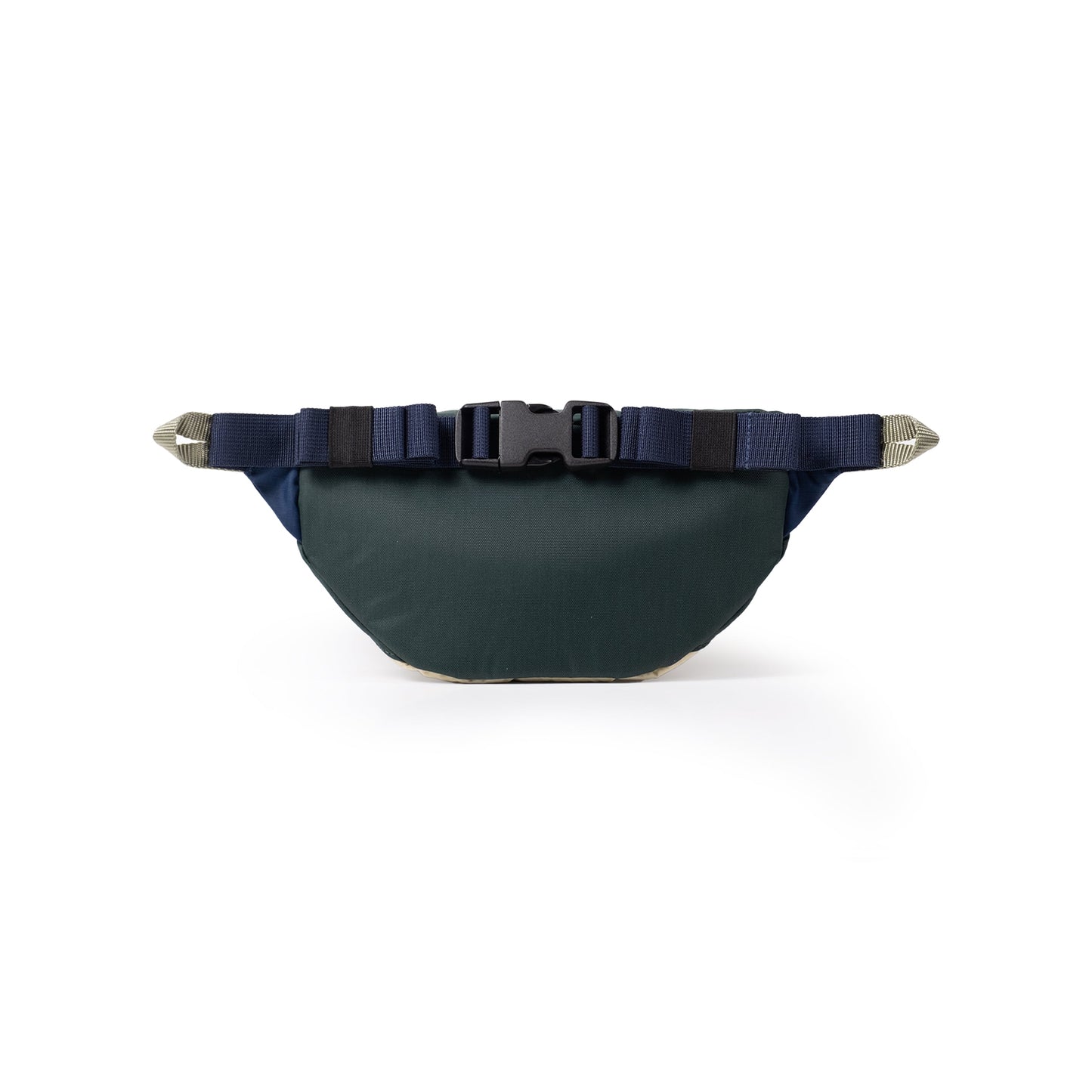 Back View of Topo Designs Mountain Waist Pack in "Forest / Bone White"