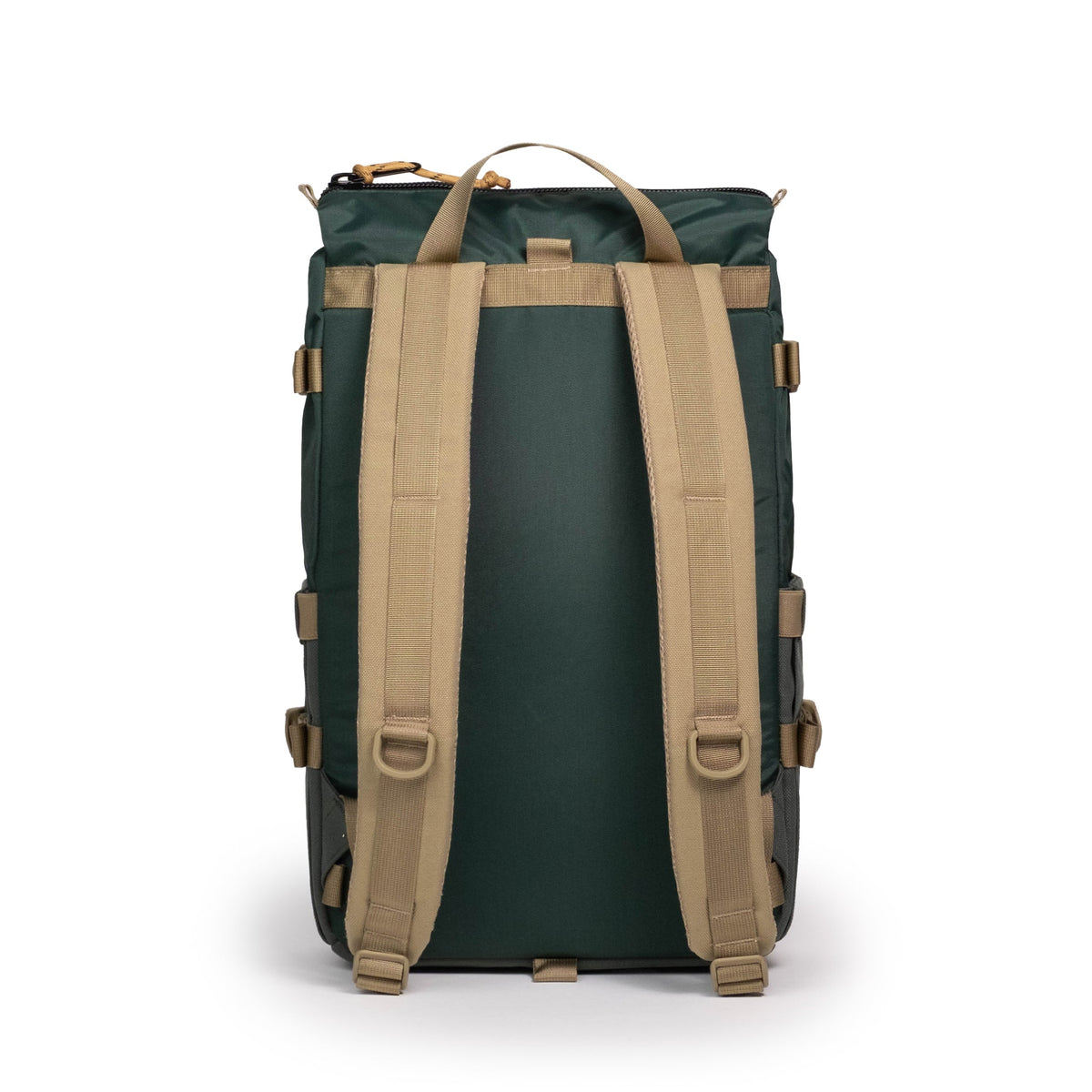 Back View of Topo Designs Rover Pack Classic in "Forest"