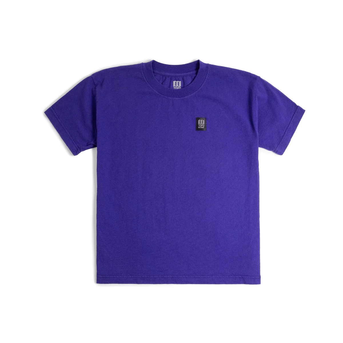 Front image of Topo Designs x Soft Goods Label Tee in "Jelly"