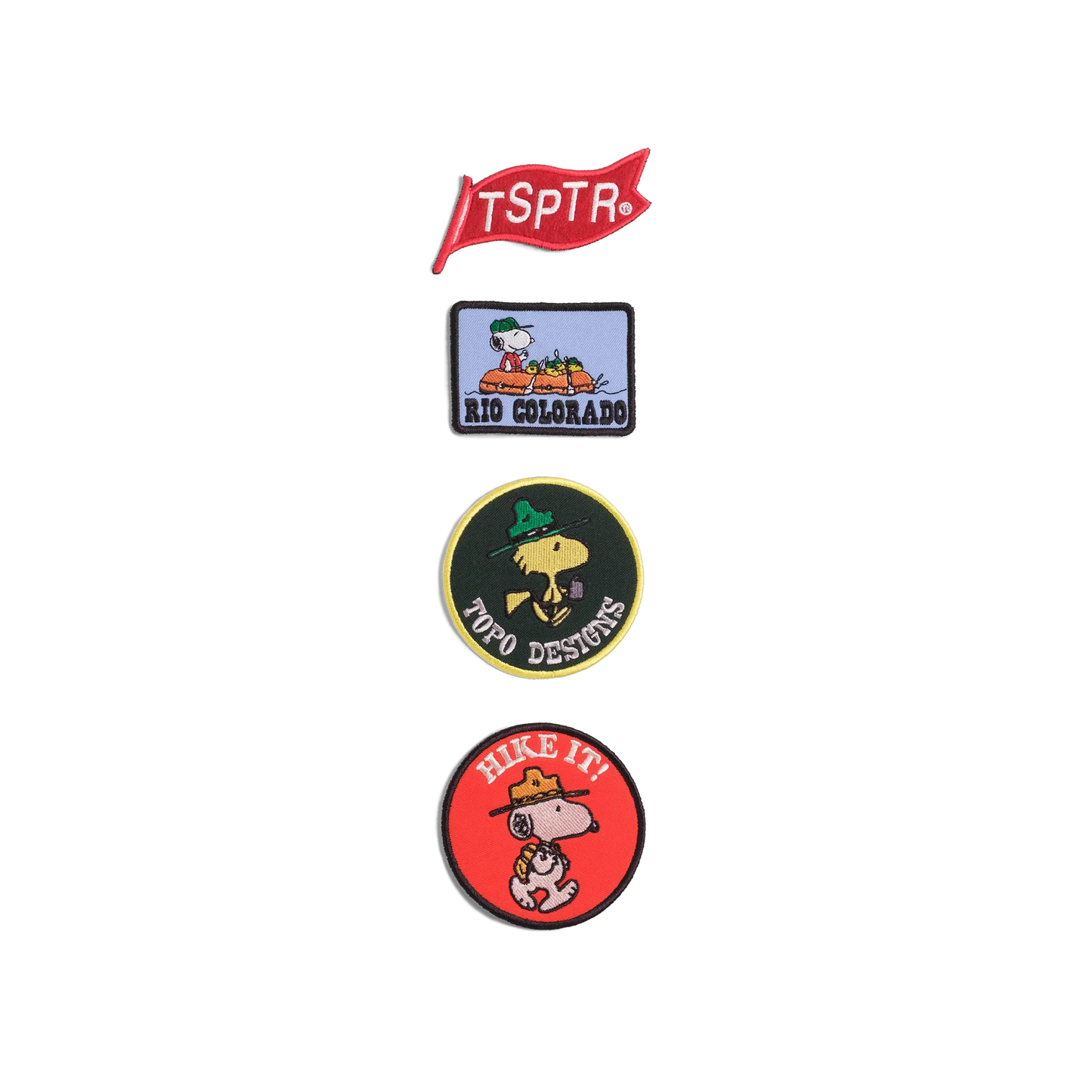 General image of Topo Designs x TSPTR Patch Set in the "Peanuts" variant
