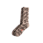 Front shot of Topo Designs Town Socks in "Cobblestone Geo"
