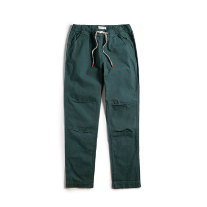 Front View of Topo Designs Dirt Pants Slim - Women's in "Evergreen"