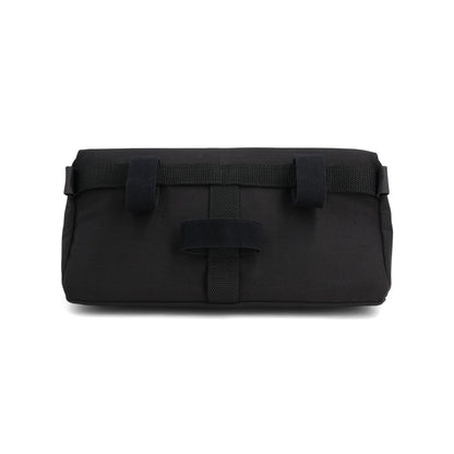 Back View of Topo Designs Bike Bag in "Black / Neutral"